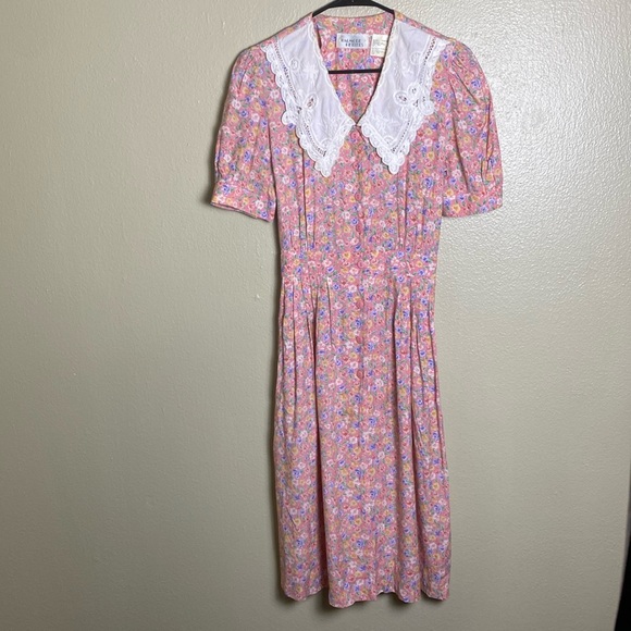 Vintage Halmode Petites Floral Dress - Picture 3 of 10